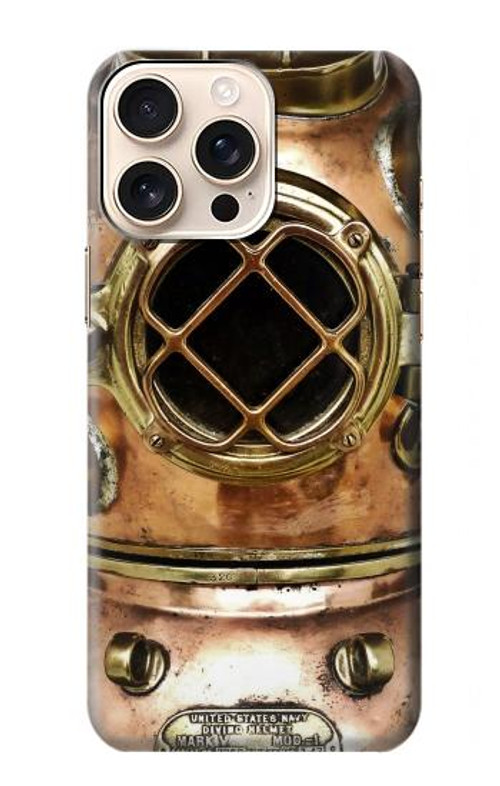W2412 Vintage Deep Sea Diving Helmet Case Cover Custodia e Flip Case per iPhone 16 pro max