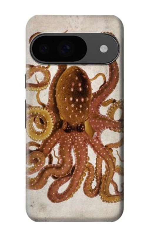 W2801 Vintage Octopus Case Cover Custodia e Flip Case per Google Pixel 9
