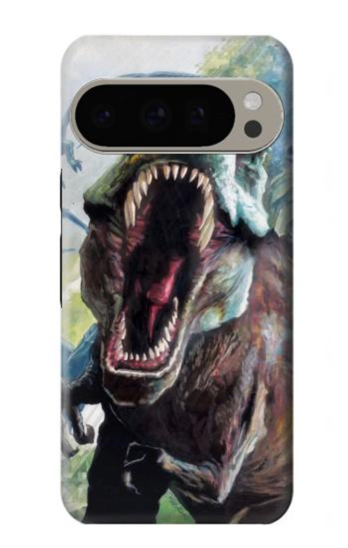 W1453 Trex Tyrannosaurus Rex Dinosaur Case Cover Custodia e Flip Case per Google Pixel 9 Pro