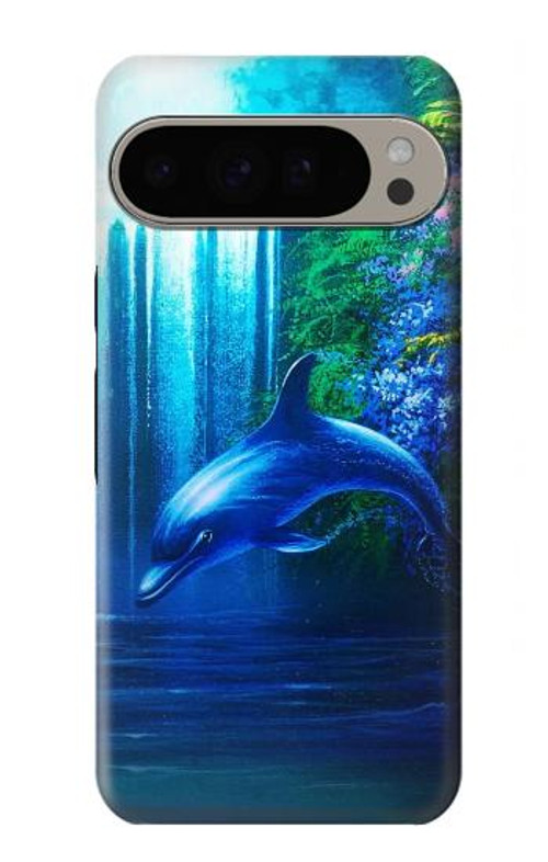 W0385 Dolphin Case Cover Custodia e Flip Case per Google Pixel 9 Pro XL