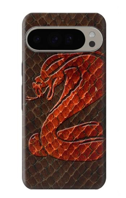 W0663 Cobra Snake Skin Case Cover Custodia e Flip Case per Google Pixel 9 Pro XL