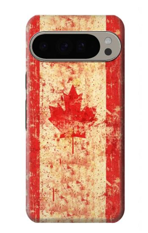 W1603 Canada Flag Old Vintage Case Cover Custodia e Flip Case per Google Pixel 9 Pro XL