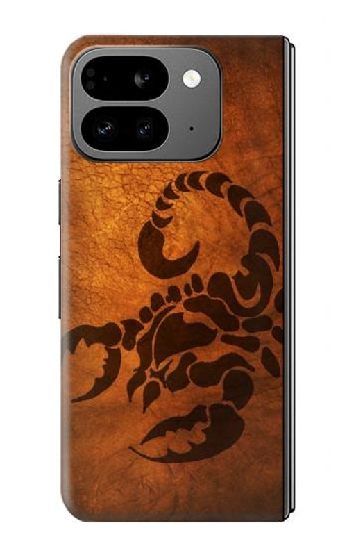 W0683 Scorpion Tattoo Case Cover Custodia e Flip Case per Google Pixel 9 Pro Fold