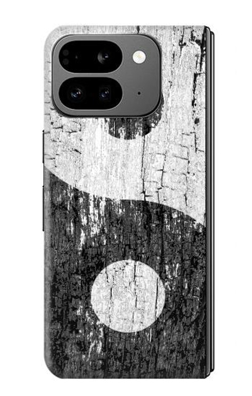 W2489 Yin Yang Wood Graphic Printed Case Cover Custodia e Flip Case per Google Pixel 9 Pro Fold