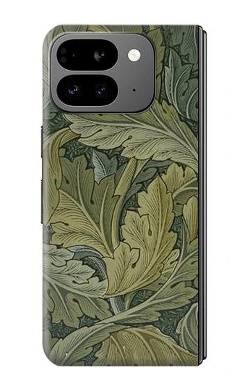 W3790 William Morris Acanthus Leaves Case Cover Custodia e Flip Case per Google Pixel 9 Pro Fold