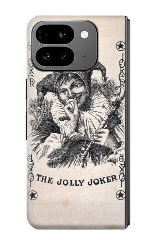 W3818 Vintage Playing Card Case Cover Custodia e Flip Case per Google Pixel 9 Pro Fold