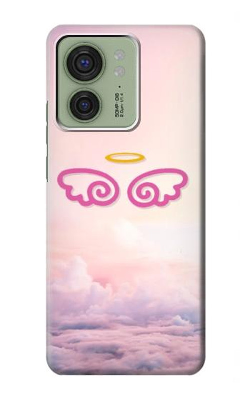 W2514 Cute Angel Wings Case Cover Custodia e Flip Case per Motorola Edge (2023), Edge 40