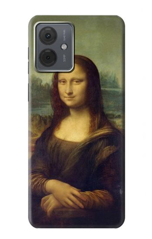 W3038 Mona Lisa Da Vinci Painting Case Cover Custodia e Flip Case per Motorola Moto G14