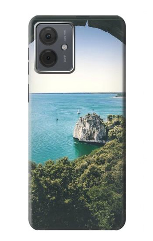 W3865 Europe Duino Beach Italy Case Cover Custodia e Flip Case per Motorola Moto G14