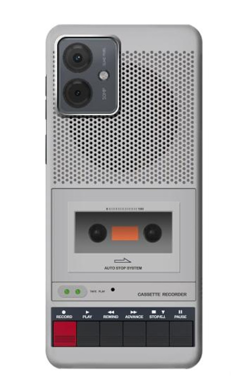 W3953 Vintage Cassette Player Graphic Case Cover Custodia e Flip Case per Motorola Moto G14