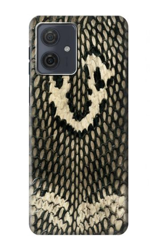 W2711 King Cobra Snake Skin Graphic Printed Case Cover Custodia e Flip Case per Motorola Moto G54
