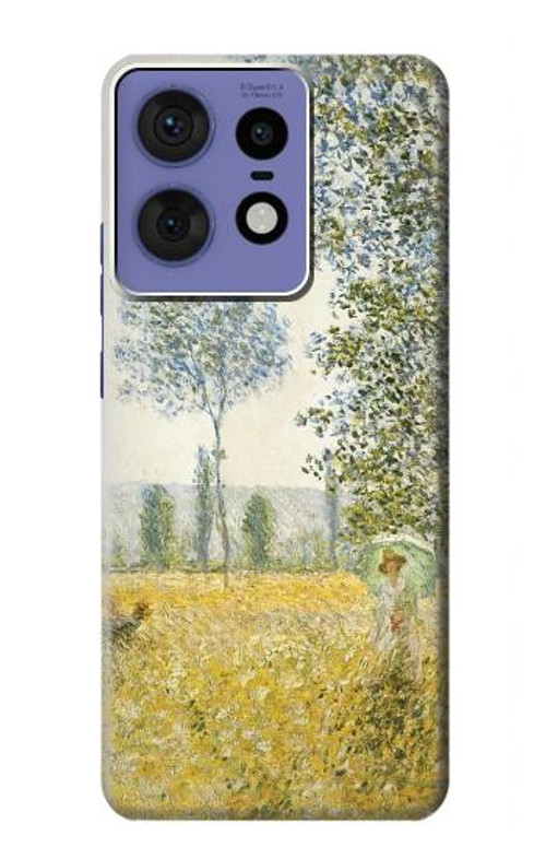 W2682 Claude Monet Fields In Spring Case Cover Custodia e Flip Case per Motorola Edge 50 Pro