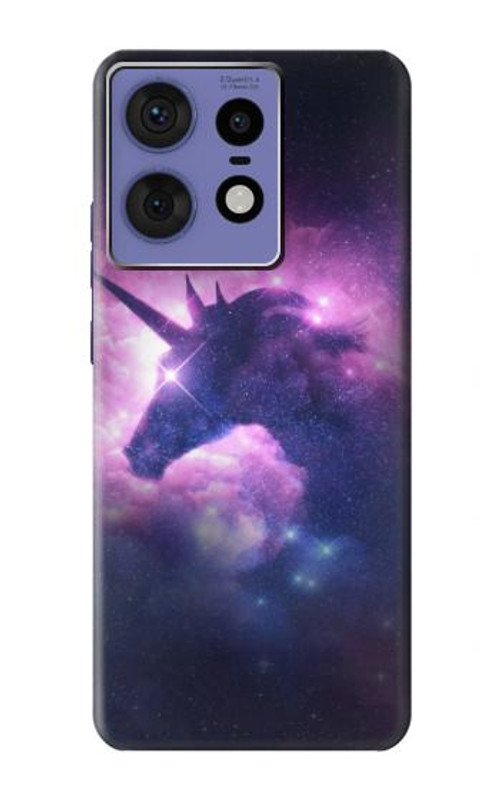 W3538 Unicorn Galaxy Case Cover Custodia e Flip Case per Motorola Edge 50 Fusion