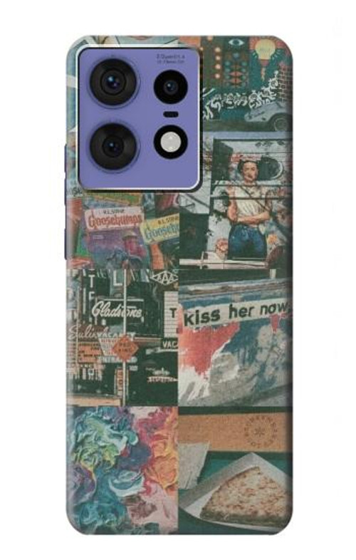 W3909 Vintage Poster Case Cover Custodia e Flip Case per Motorola Edge 50 Fusion