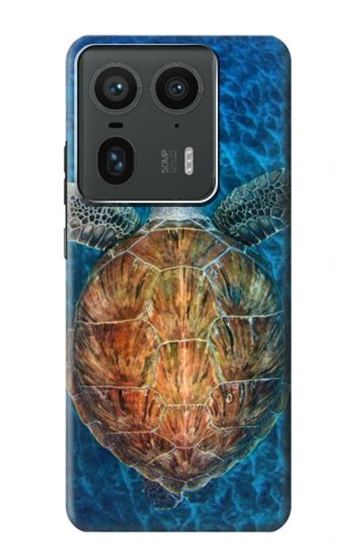 W1249 Blue Sea Turtle Case Cover Custodia e Flip Case per Motorola Edge 50 Ultra