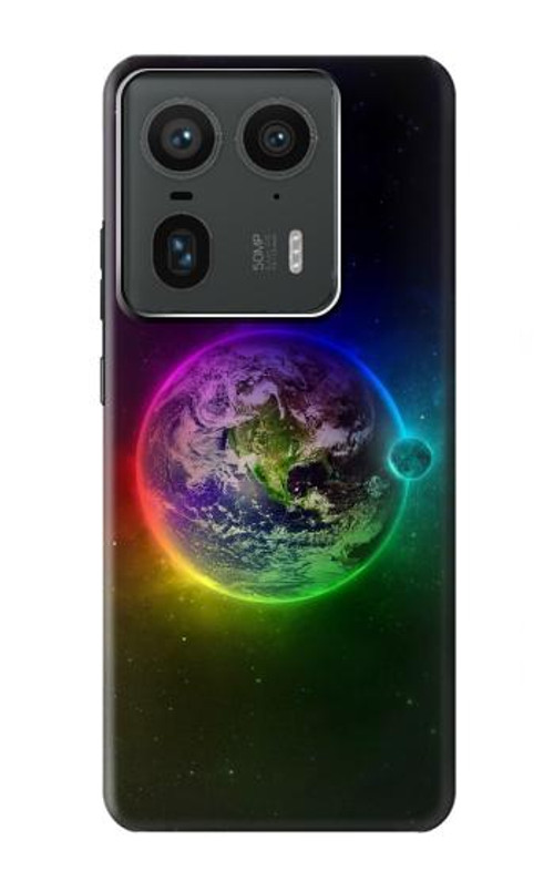 W2570 Colorful Planet Case Cover Custodia e Flip Case per Motorola Edge 50 Ultra