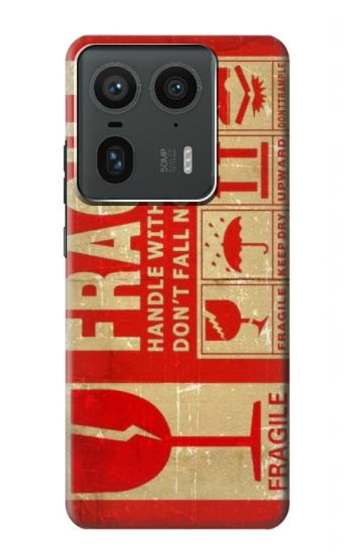 W3552 Vintage Fragile Label Art Case Cover Custodia e Flip Case per Motorola Edge 50 Ultra
