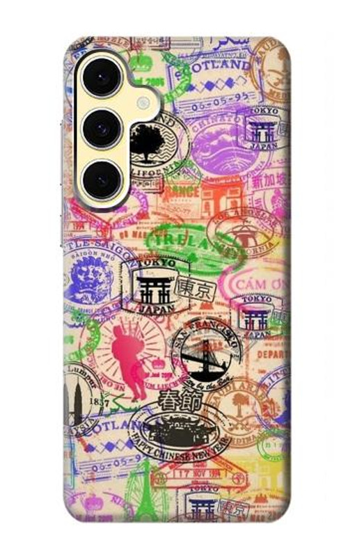 W3904 Travel Stamps Case Cover Custodia e Flip Case per Samsung Galaxy S24 FE W3904 Travel Stamps Case Cover Custodia e Flip Case per Samsung Galaxy S24 FE
