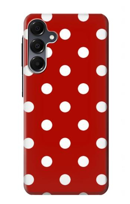 W2951 Red Polka Dots Case Cover Custodia e Flip Case per Samsung Galaxy A16 5G