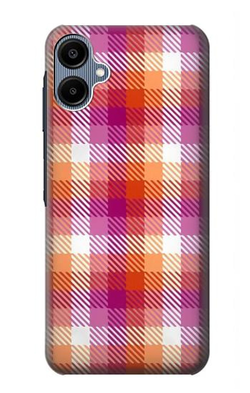 W3941 LGBT Lesbian Pride Flag Plaid Case Cover Custodia e Flip Case per Samsung Galaxy A06