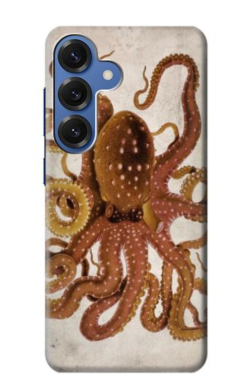 W2801 Vintage Octopus Case Cover Custodia e Flip Case per Samsung Galaxy S25
