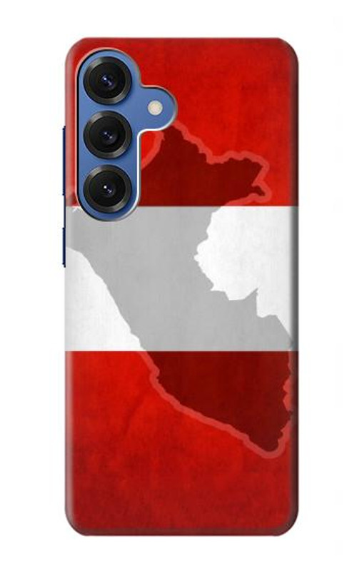 W3018 Peru Flag Case Cover Custodia e Flip Case per Samsung Galaxy S25