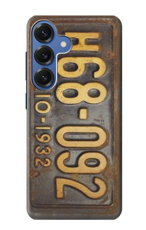 W3228 Vintage Car License Plate Case Cover Custodia e Flip Case per Samsung Galaxy S25