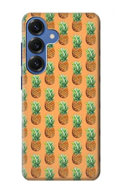 W3258 Pineapple Pattern Case Cover Custodia e Flip Case per Samsung Galaxy S25