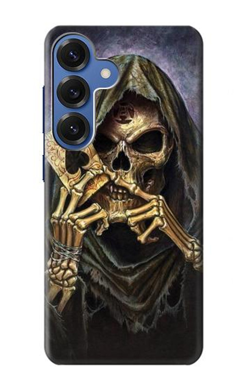 W3594 Grim Reaper Wins Poker Case Cover Custodia e Flip Case per Samsung Galaxy S25