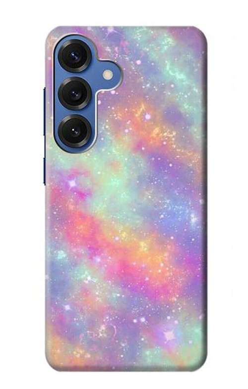 W3706 Pastel Rainbow Galaxy Pink Sky Case Cover Custodia e Flip Case per Samsung Galaxy S25