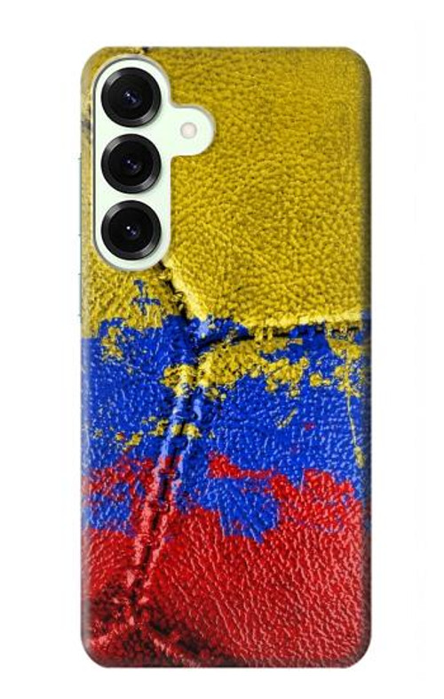 W3306 Colombia Flag Vintage Football Graphic Case Cover Custodia e Flip Case per Samsung Galaxy S25 Plus