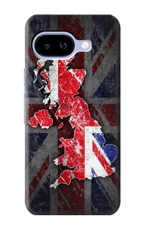 W2936 UK British Flag Map Case Cover Custodia e Flip Case per Google Pixel 9a W2936 UK British Flag Map Case Cover Custodia e Flip Case per Google Pixel 9a