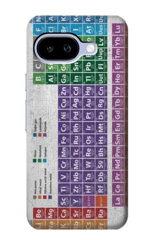 W3383 Periodic Table Case Cover Custodia e Flip Case per Google Pixel 9a W3383 Periodic Table Case Cover Custodia e Flip Case per Google Pixel 9a