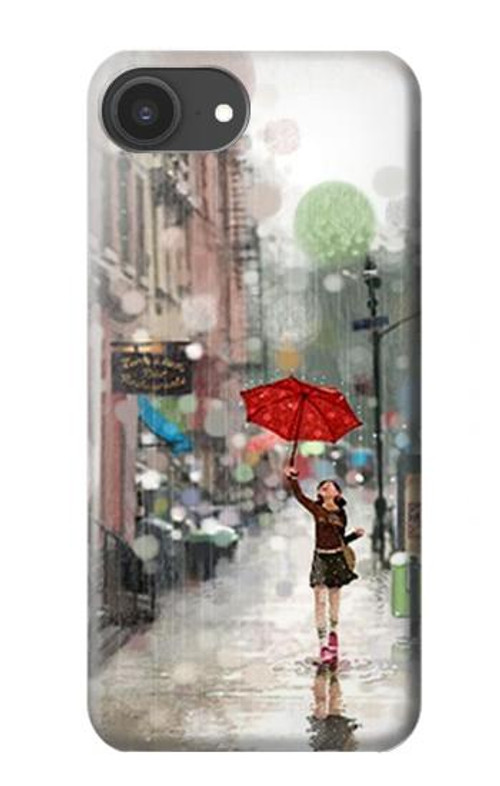 W0108 Girl in The Rain Case Cover Custodia e Flip Case per iPhone 16e