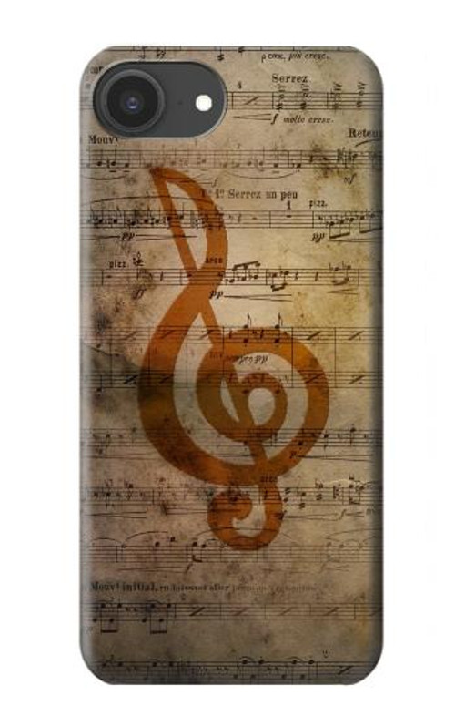 W2368 Sheet Music Notes Case Cover Custodia e Flip Case per iPhone 16e