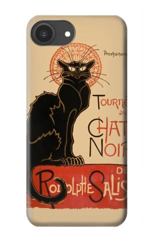 W2739 Chat Noir Black Cat Vintage Case Cover Custodia e Flip Case per iPhone 16e