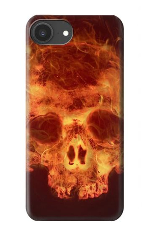 W3881 Fire Skull Case Cover Custodia e Flip Case per iPhone 16e
