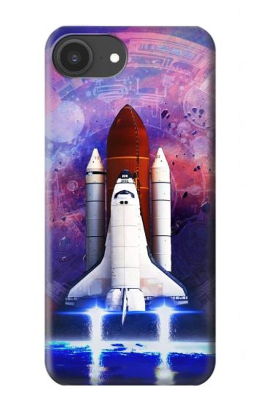W3913 Colorful Nebula Space Shuttle Case Cover Custodia e Flip Case per iPhone 16e