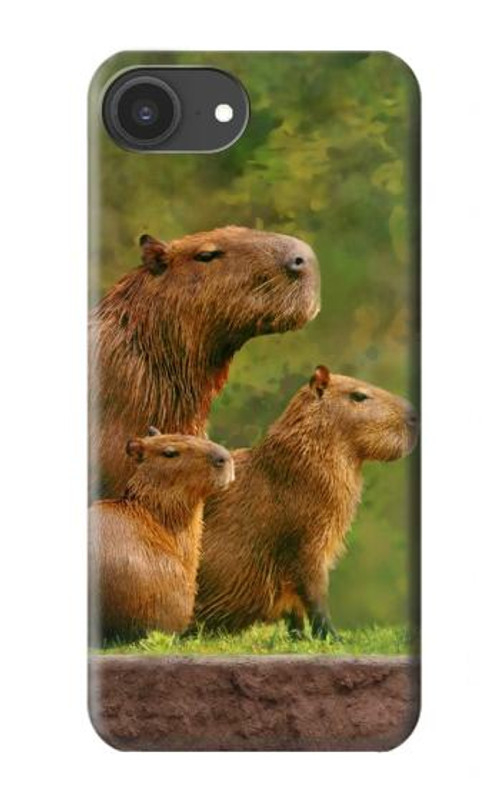 W3917 Capybara Family Giant Guinea Pig Case Cover Custodia e Flip Case per iPhone 16e