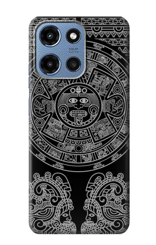 W1838 Mayan Pattern Case Cover Custodia e Flip Case per Motorola Moto G 5G (2025)