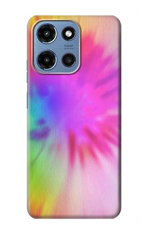 W2488 Tie Dye Color Case Cover Custodia e Flip Case per Motorola Moto G 5G (2025)