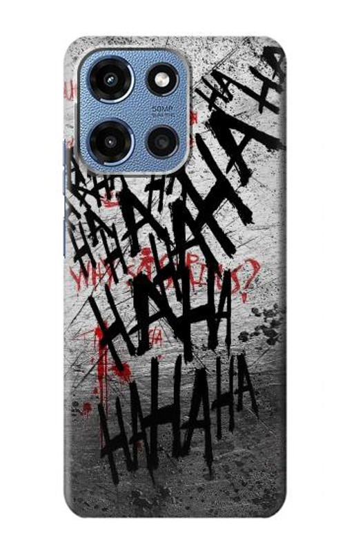 W3073 Joker Hahaha Blood Splash Case Cover Custodia e Flip Case per Motorola Moto G 5G (2025)