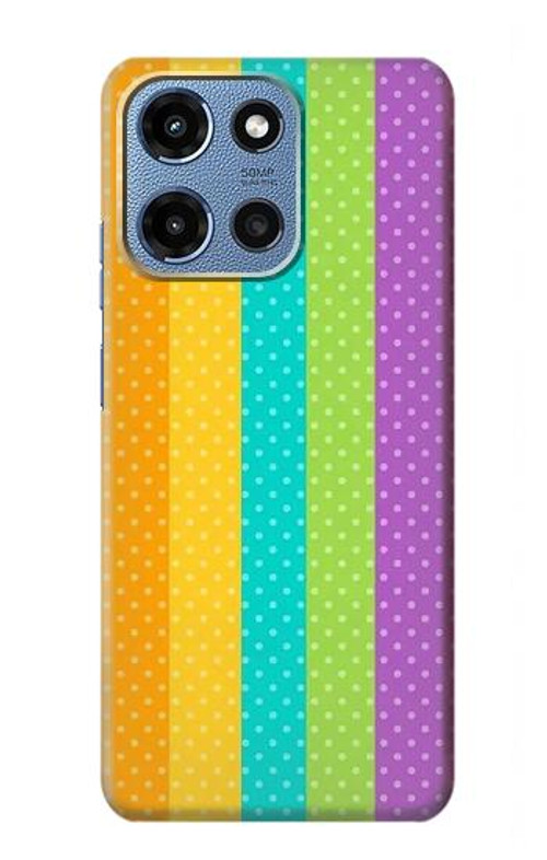 W3678 Colorful Rainbow Vertical Case Cover Custodia e Flip Case per Motorola Moto G 5G (2025) W3678 Colorful Rainbow Vertical Case Cover Custodia e Flip Case per Motorola Moto G 5G (2025)