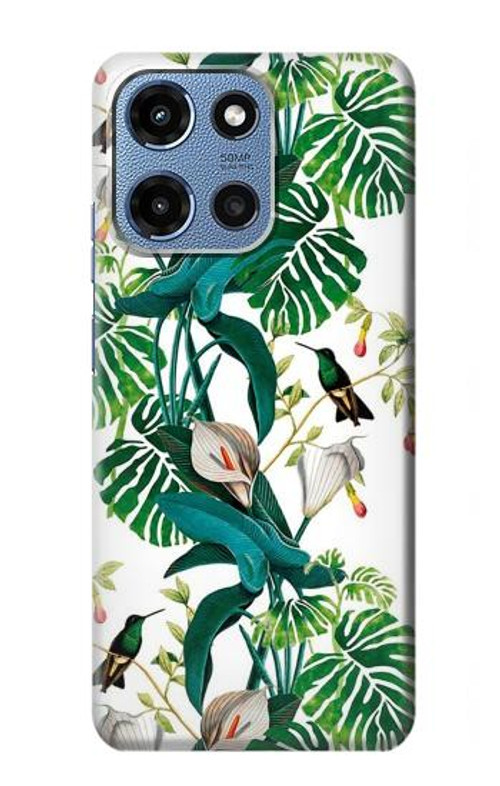 W3697 Leaf Life Birds Case Cover Custodia e Flip Case per Motorola Moto G 5G (2025)