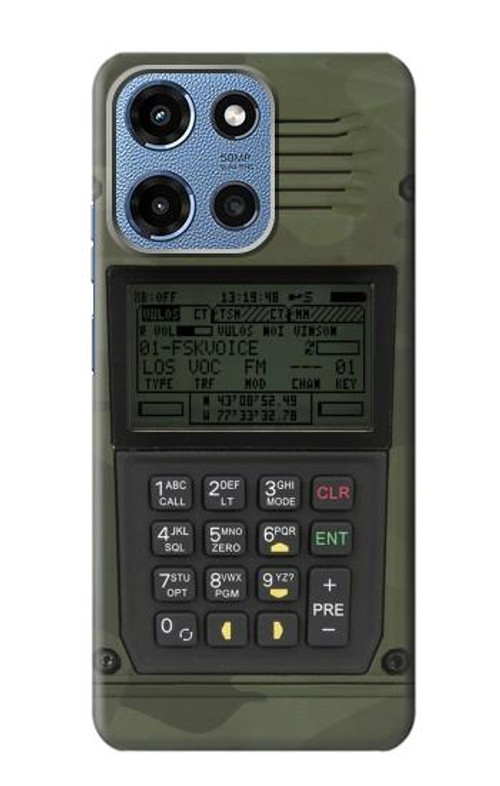 W3959 Military Radio Graphic Print Case Cover Custodia e Flip Case per Motorola Moto G 5G (2025)