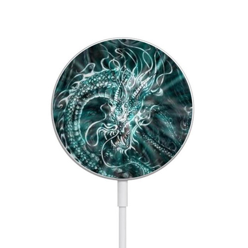 W1006 Digital Chinese Dragon Caricabatterie wireless magnetico con MagSafe 15W per iPhone 16 15 14 13 12