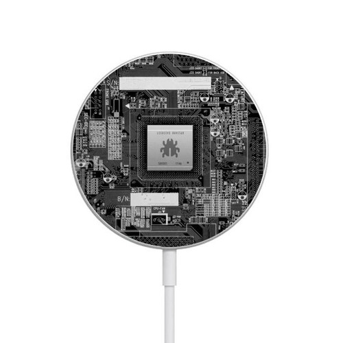 W3434 Bug Circuit Board Graphic Caricabatterie wireless magnetico con MagSafe 15W per iPhone 16 15 14 13 12