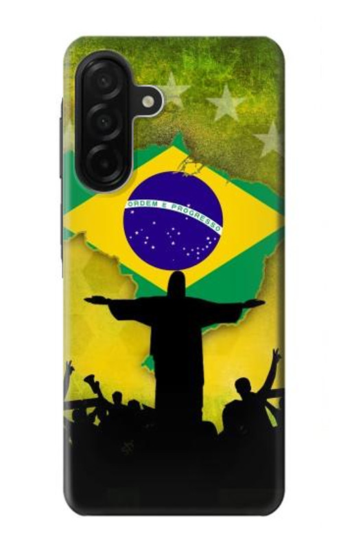 W2981 Brazil Football Soccer Case Cover Custodia e Flip Case per Samsung Galaxy A26