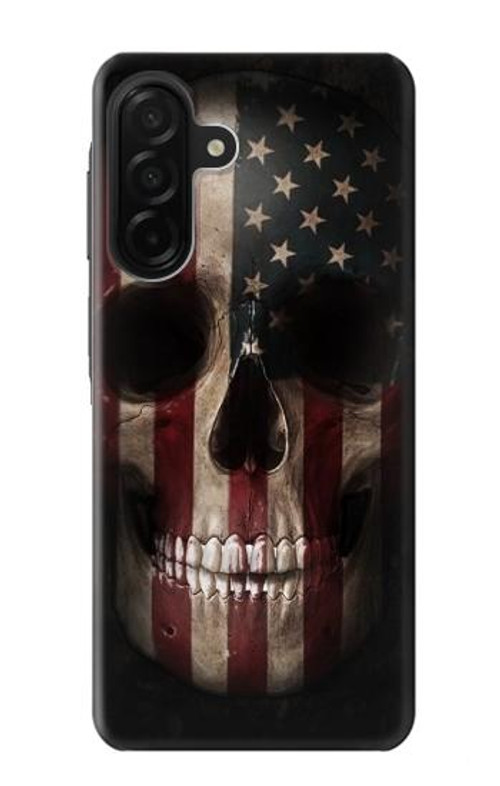 W3850 American Flag Skull Case Cover Custodia e Flip Case per Samsung Galaxy A26
