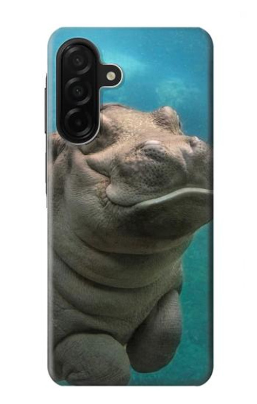 W3871 Cute Baby Hippo Hippopotamus Case Cover Custodia e Flip Case per Samsung Galaxy A26